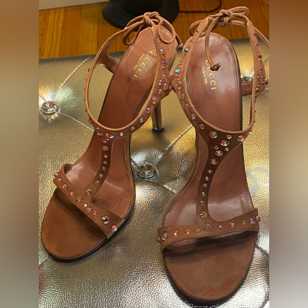 Gucci stiletto heel sandals sz 40